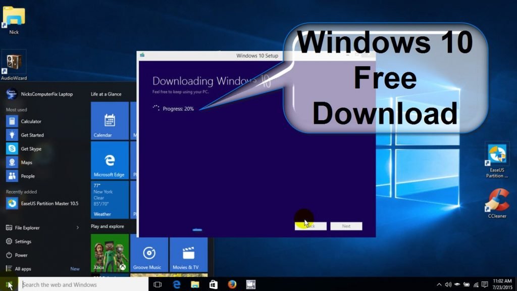 microsoft windows 10 free install